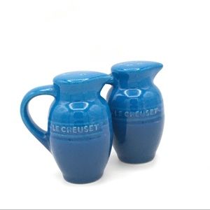 Le Creuset Cobalt Salt and Pepper Shakers